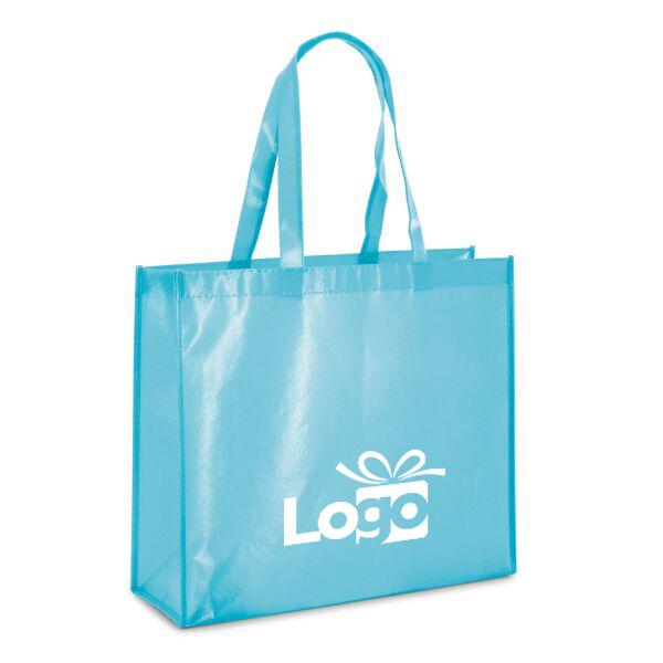 Non-woven gelamineerde shopper Millenia | 110 g/m² | 40×36×12 cm | Met bodem