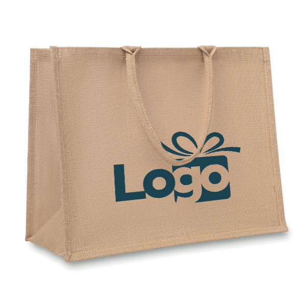 Jute boodschappentas Brick lane | 270 g/m² | 40×32×17 cm | Met bodem Jute boodschappentas Brick lane | 270 g/m² | 40×32×17 cm | Met bodem