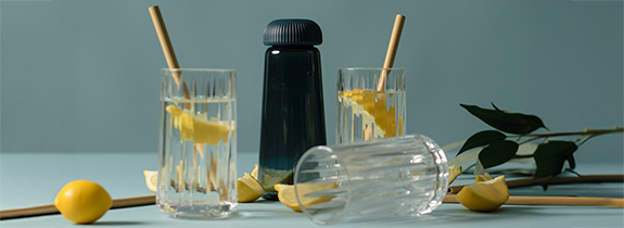 Waterfles met filter bedrukken Waterfles met filter bedrukken