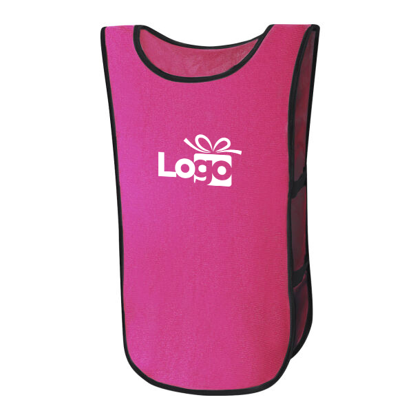 Kinder sport hesje Wirtz | Elastieken sluiting | Fluor kleuren | 2 kinder maten