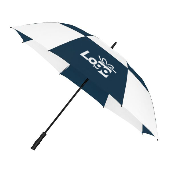 Grote tweekleurige golfparaplu Siem | Automaat | Ø130 cm | Rubber handvat