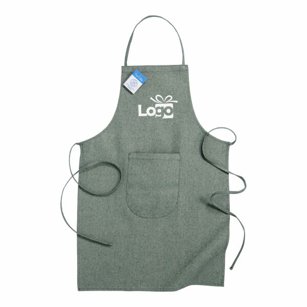 Gerecycled katoenen keukenschort Ballaro | 280 g/m2 | 60×90 cm | Met voorvak