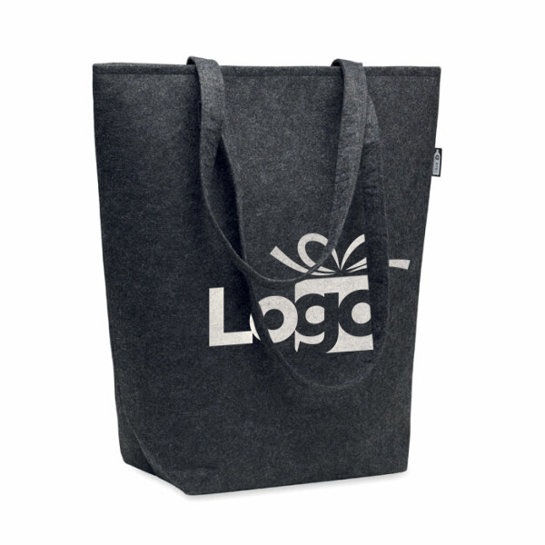 rPET vilten boodschappentas Nata | 130 g/m² | 38×42 cm | Lange hengsels rPET vilten boodschappentas Nata | 130 g/m² | 38×42 cm | Lange hengsels