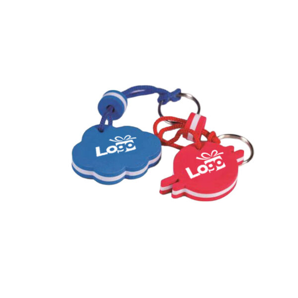 Drijvende sleutelhanger eigen vorm