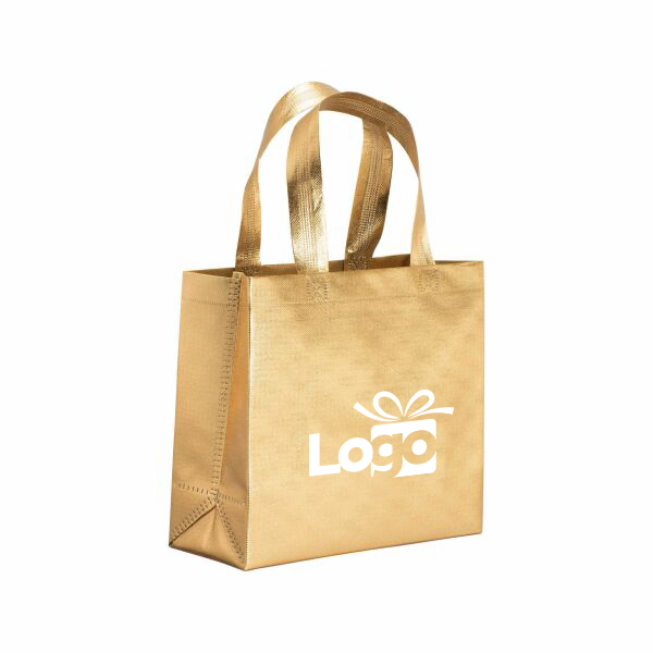 Non-woven kleine draagtas Stelvio | 100 g/m² | 25×23×10 cm | Met bodem