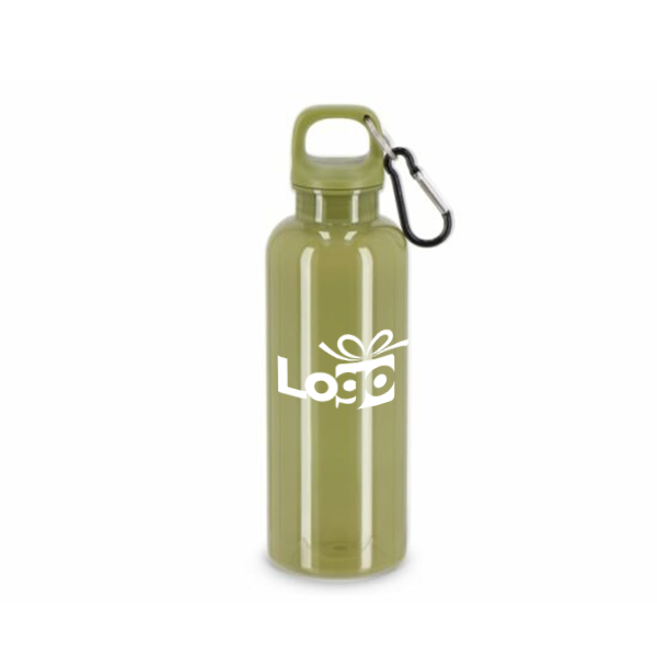 Waterfles Nina M | rPET | 500 ml | Met karabijnhaak Waterfles Nina M | rPET | 500 ml | Met karabijnhaak