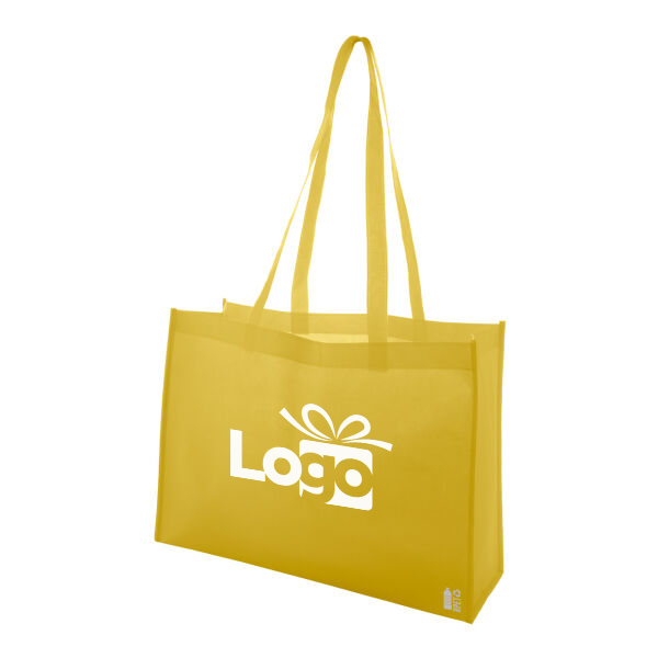 rPET non-woven shopper Guzzin | 80 g/m² | 32×45×16 cm | Met bodem