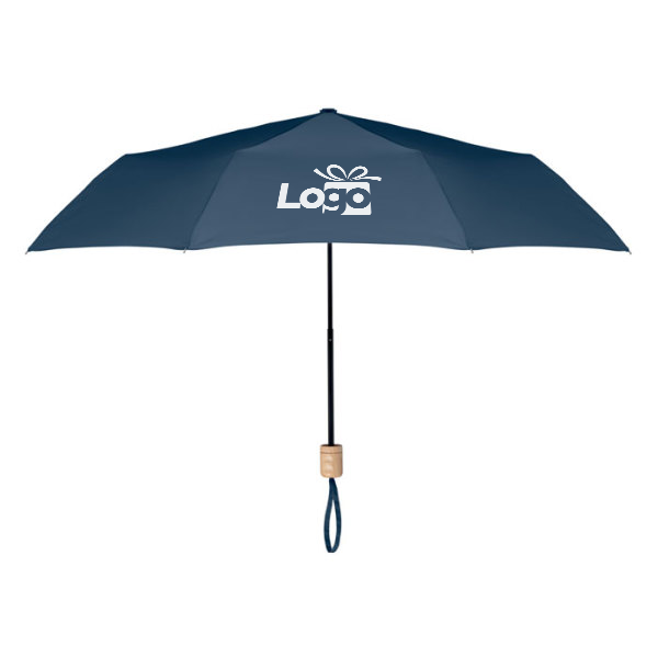 Eco opvouwbare paraplu Tralee | Handmatig | Ø99 cm | Houten handvat
