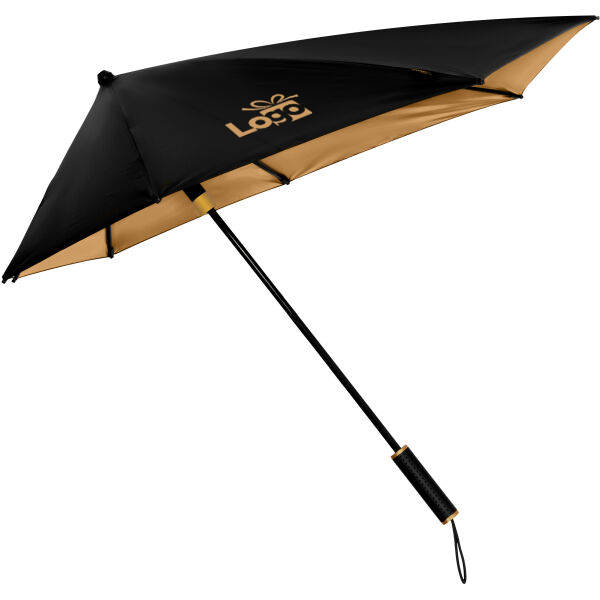 Gouden stormparaplu Goldie | Handmatig | Ø92 cm | Kunststof handvat