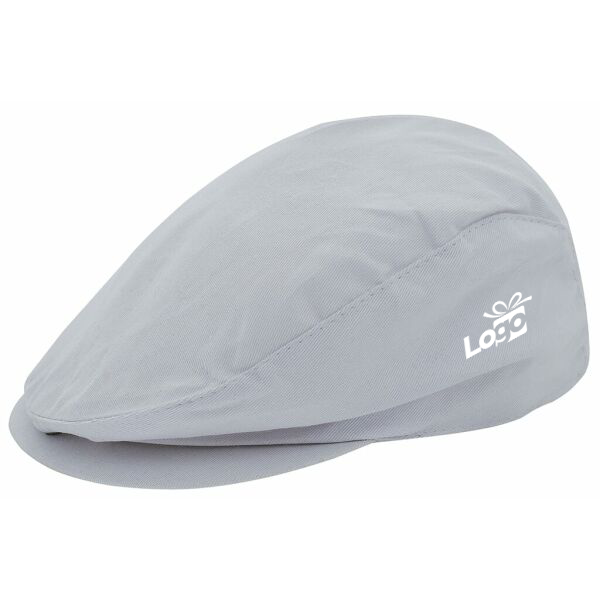 Flatcap Gatsby | Katoenen platte pet | Bedrukking op hoed | Plastic druksluiting
