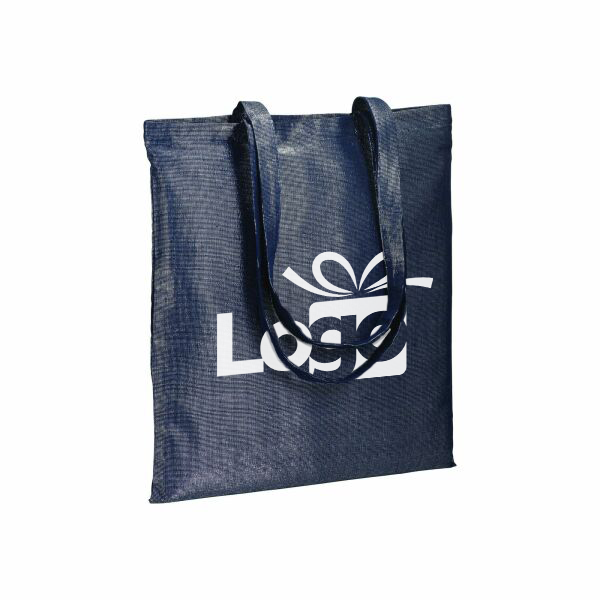 Metallic polykatoenen boodschappentas Messina | 150 g/m2 | 38×42 cm | Lange hengsels